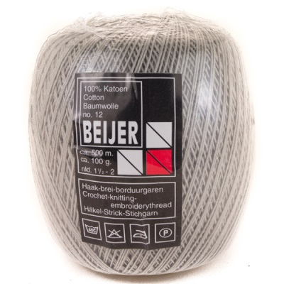 Coton Mercerisé n°12 100gr, Gris