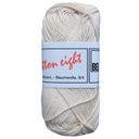 Haakkatoen Cotton 8 (100% katoen) 50gr, Gebroken Wit