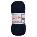 Haakkatoen Cotton 8 (100% katoen) 50gr, Marineblauw