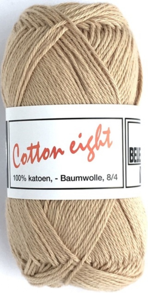 Coton à Tricoter Cotton 8 (100% coton) 50gr, Beige