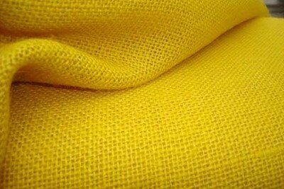 Tissu Jute 130 cm - Jaune