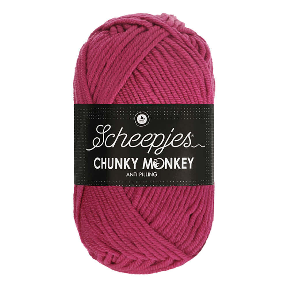 Scheepjes Chunky Monkey 5x100g - 1827 Deep Fuchsia