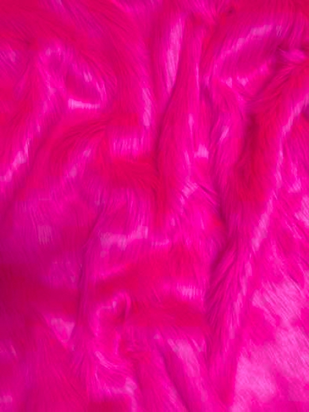 Peluche, largeur 150cm Rose fluo