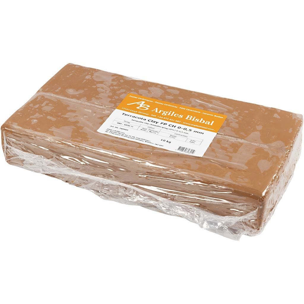 Glaise rouge avec chamotte - 10kg