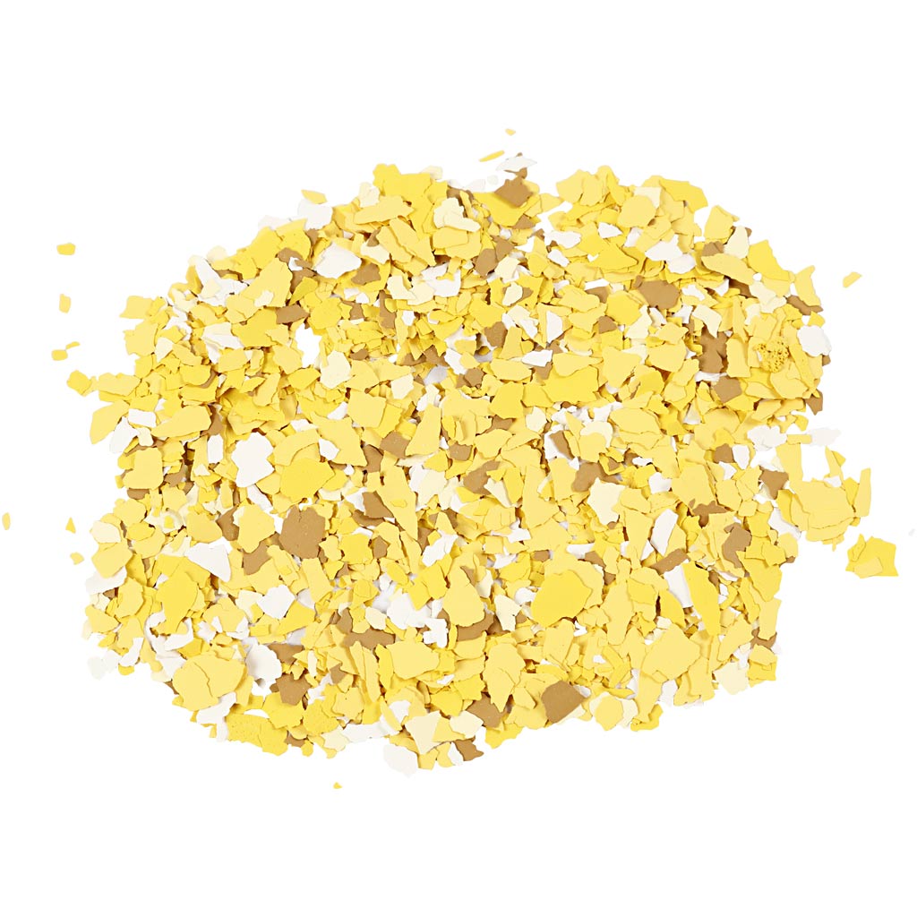 Flocons de Terrazzo, jaune, 90 gr/ 1 boîte