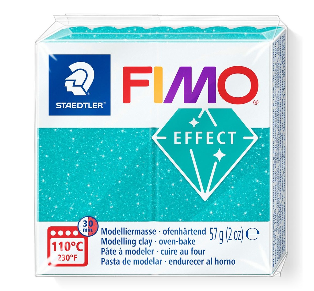 Fimo effect galaxy boetseerklei, 57gr - turkoois