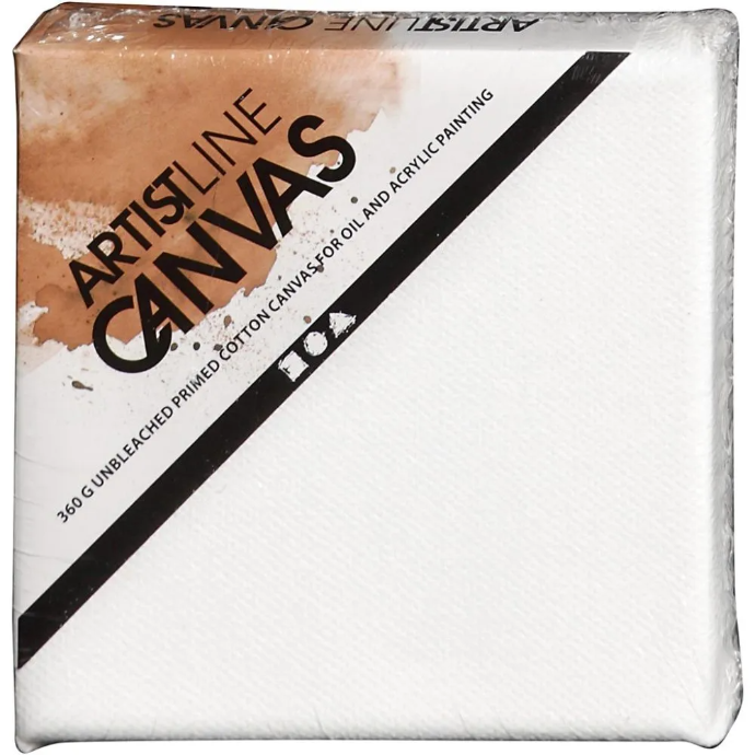 ArtistLine canvas 10x10 cm, diepte 1,6 cm - 360 gr - Wit, 1 stuk