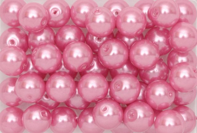 Perles de Cire , 8mm, 200gr, Cerise