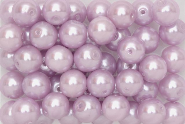 Perles de Cire , 8mm, 200gr,Mauve