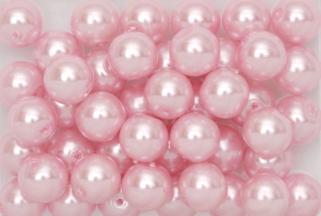 Perles de Cire , 8mm, 200gr, Rose