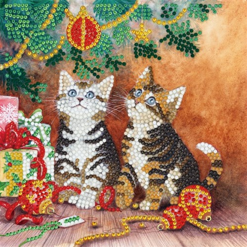 Crystal Card Kit ® Diamond Painting 18x18cm, Magic of Christmas (18x18cm/partial)