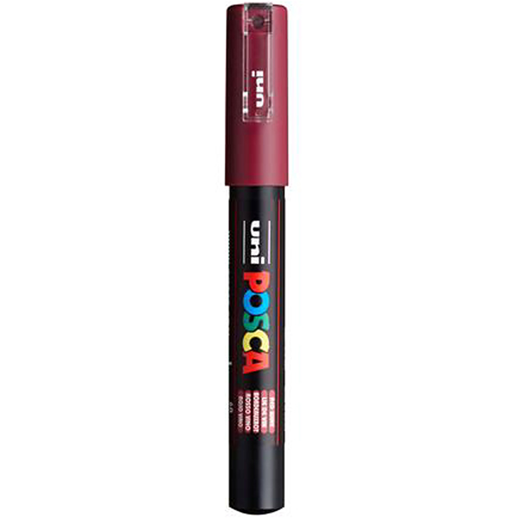 Posca verfstift PC1MC Extrafijne conische punt - Wijnrood