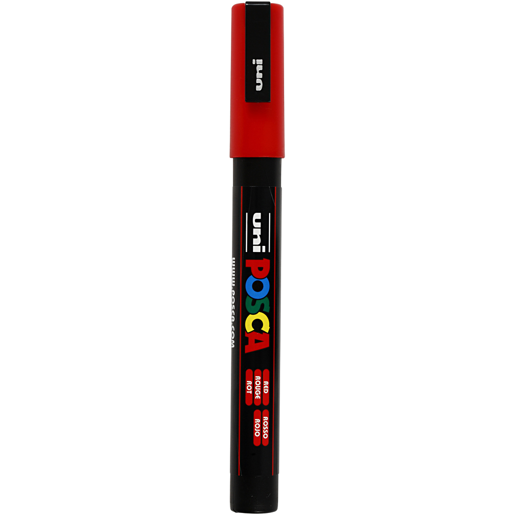 Posca verfstift PC3M Fijne conische punt - Rood