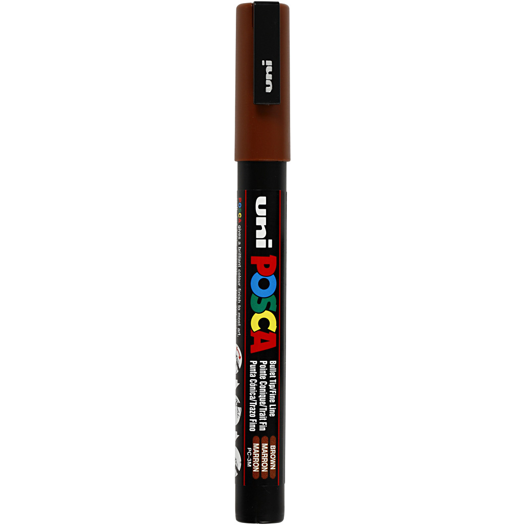 Posca verfstift PC3M Fijne conische punt - Bruin