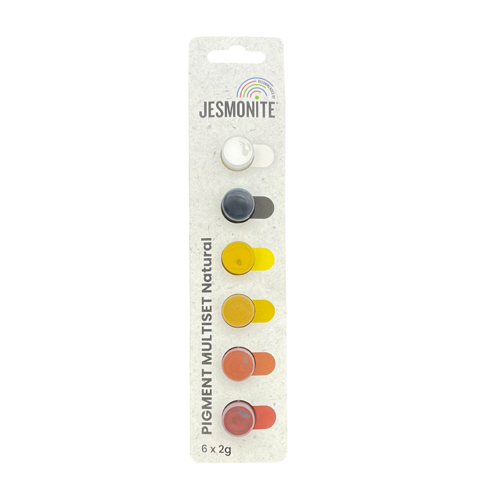 Pigment multiset strip 6-kleuren 2g - Natural