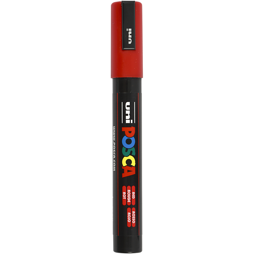 Posca Verfstift medium conische punt Rood