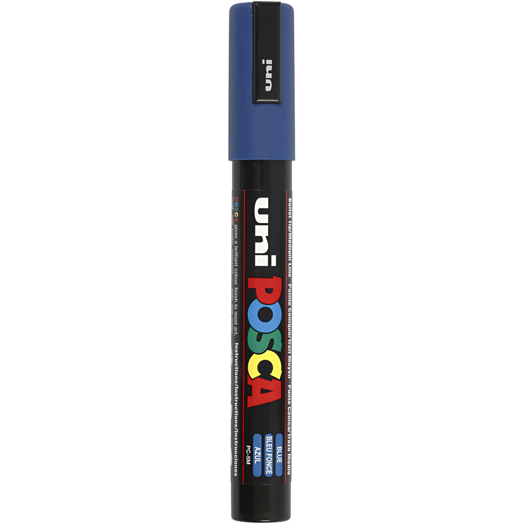 Posca Verfstift medium conische punt Donkerblauw