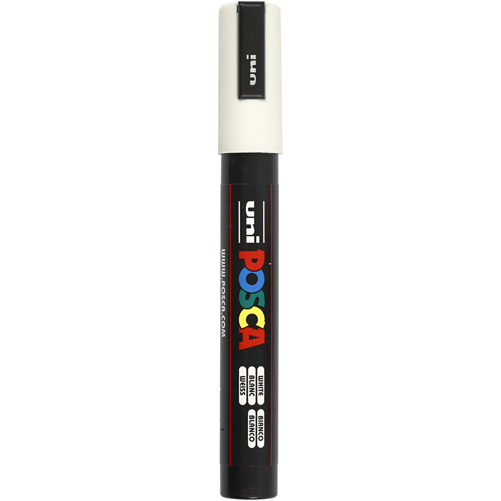 Posca Verfstift PC5M medium conische punt Wit