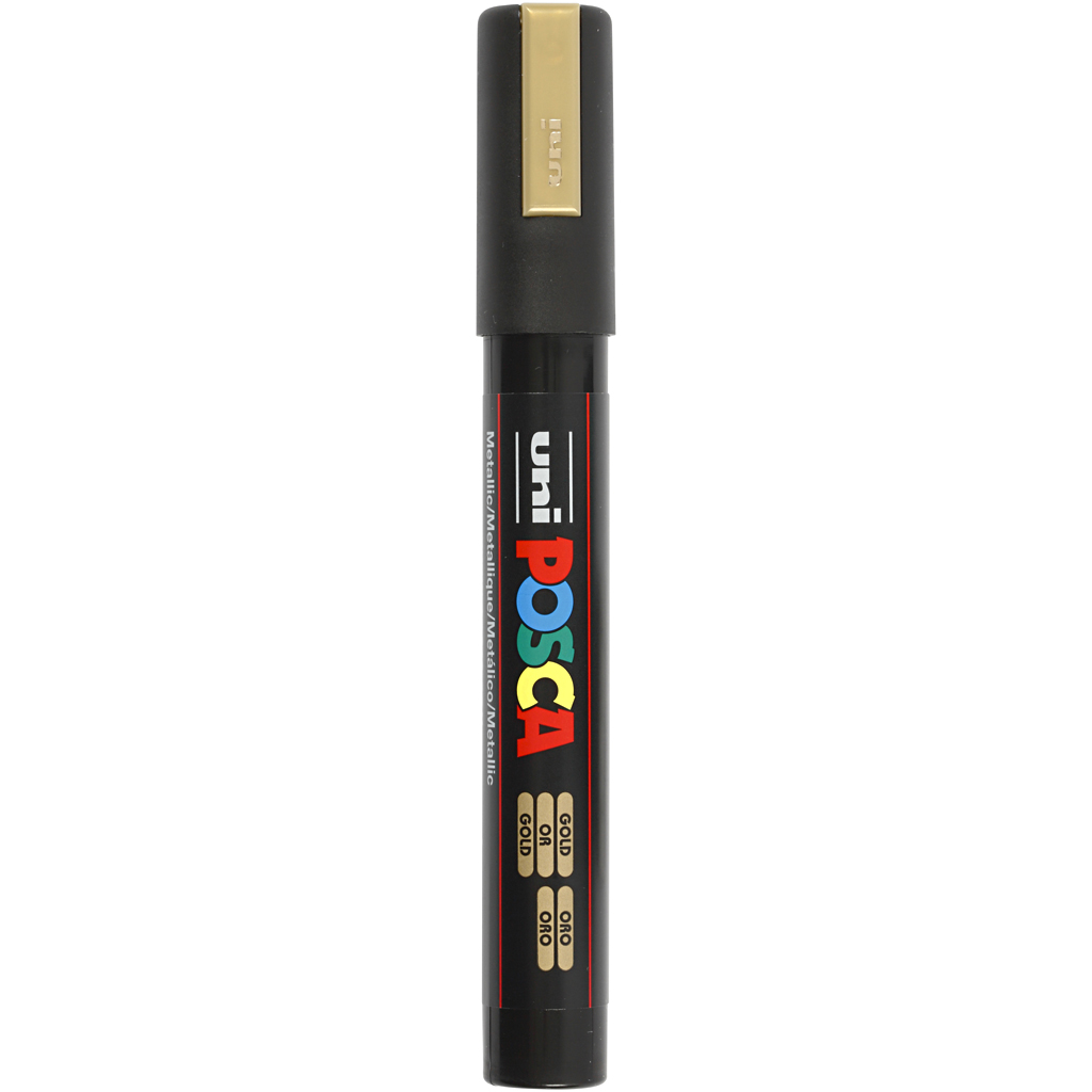 Posca Verfstift medium conische punt Goud