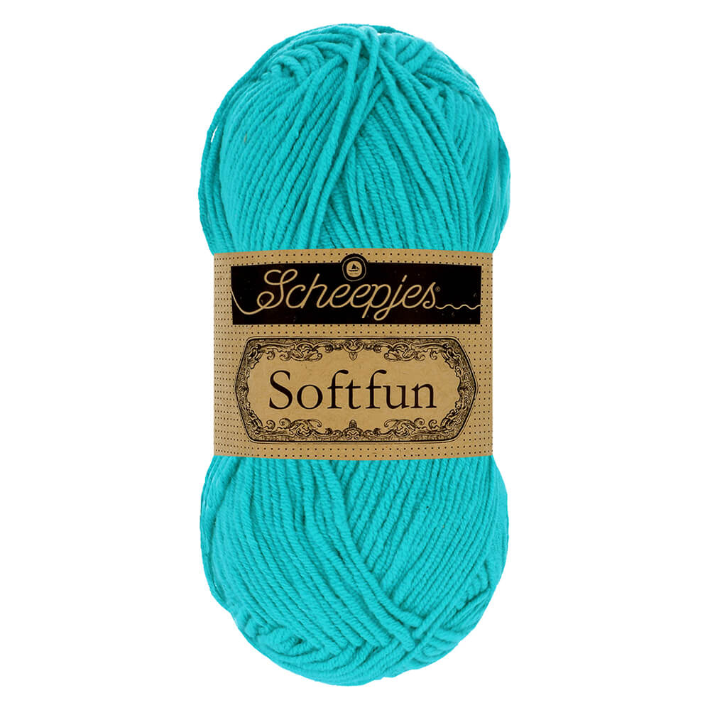 Scheepjes Softfun 10x50g - 2423 Bright Turquoise