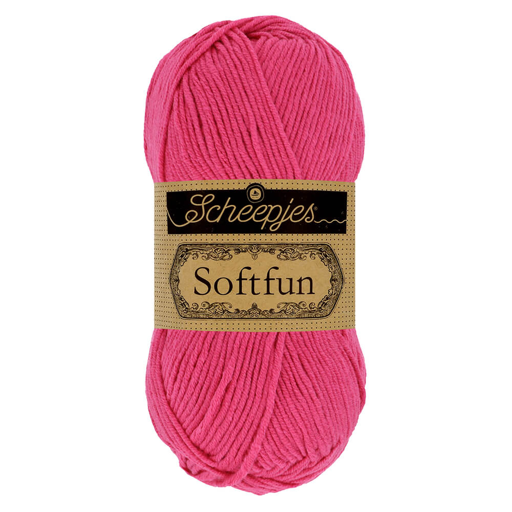 Scheepjes Softfun 10x50g - 2495 Hot Pink