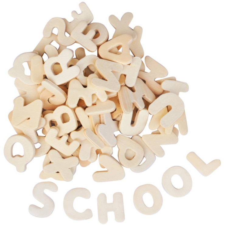 Houten letters 300stuks