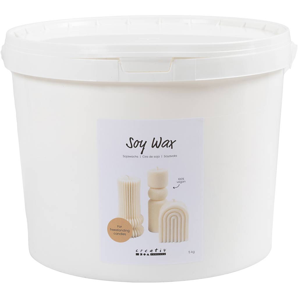 Sojawas, Voor kaarsen die op zich staan, crème - 5kg