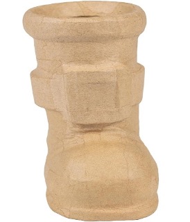 Vase botte Père Noël 12,5x8x18cm