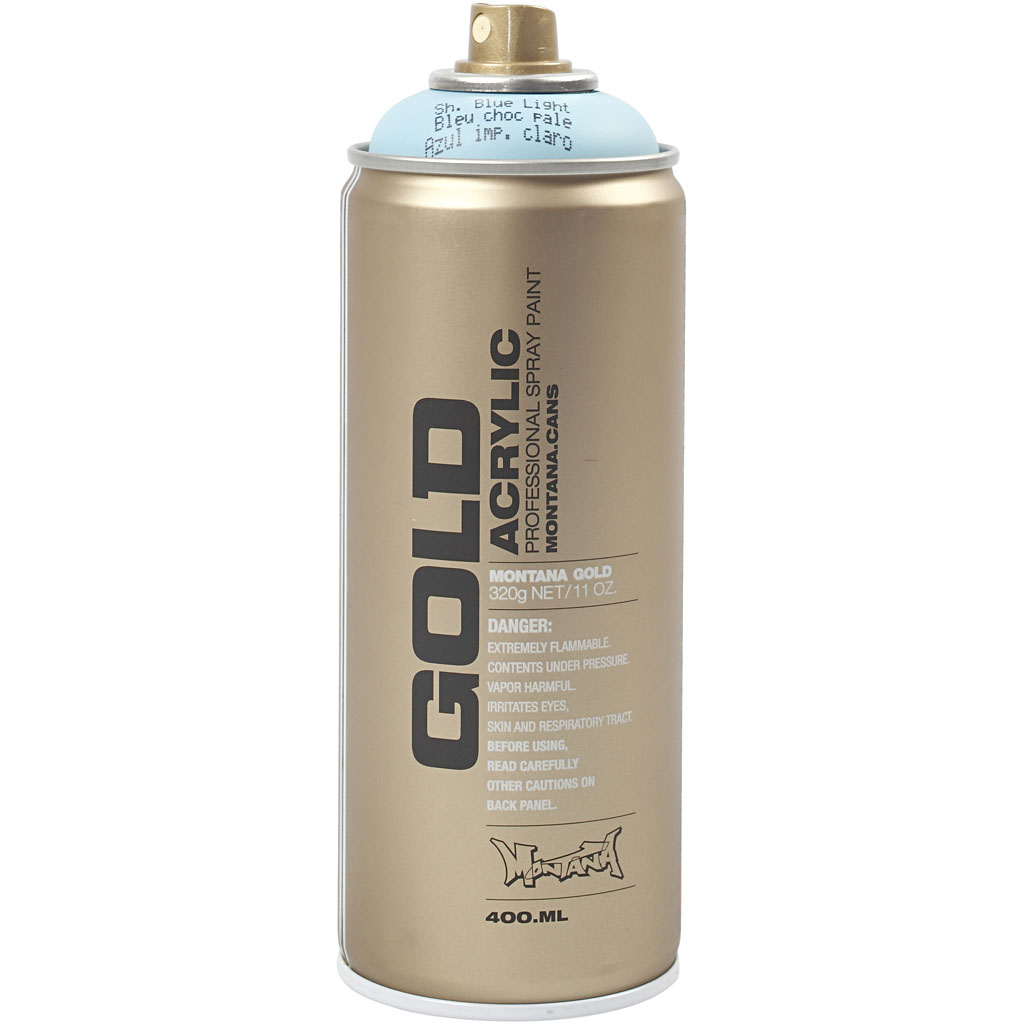 Peinture en bombe, bleu clair, 400 ml/ 1 boîte