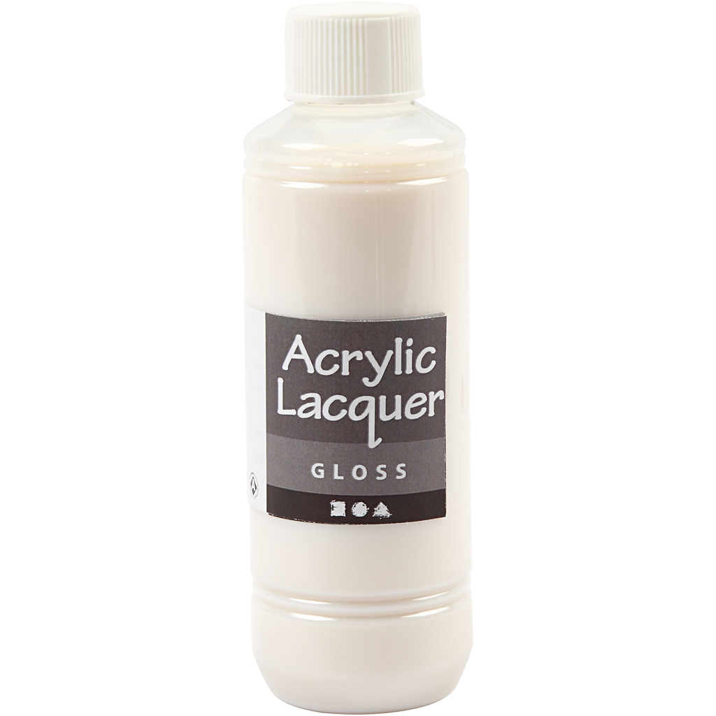 Vernis acrylique, brillante, 250 ml/ 1 flacon