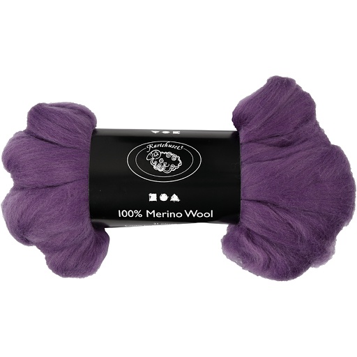 [CR46#042] Laine Mérino, 21 micron, 100 gr violette