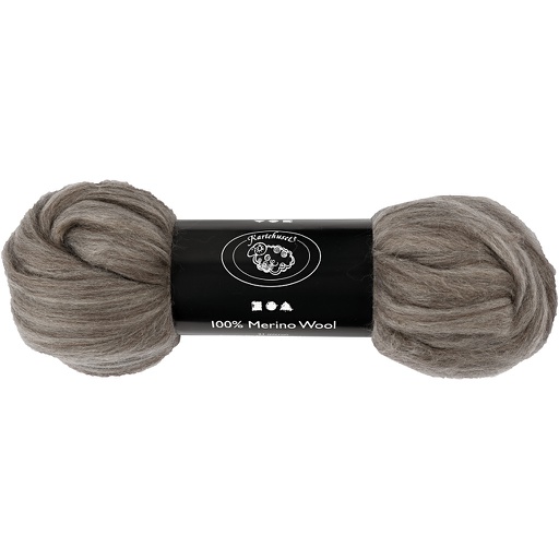 [CR46#051] Laine Mérino, 21 micron, 100 gr gris naturel