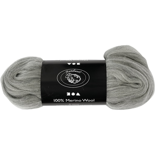 [CR46#084] Laine Mérino, 21 micron, 100 gr, gris