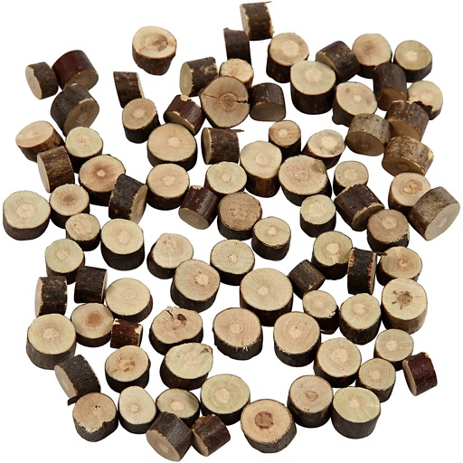 [CR502130] Hout mix, d: 7-10 mm, dikte 4-5 mm, 230 gr