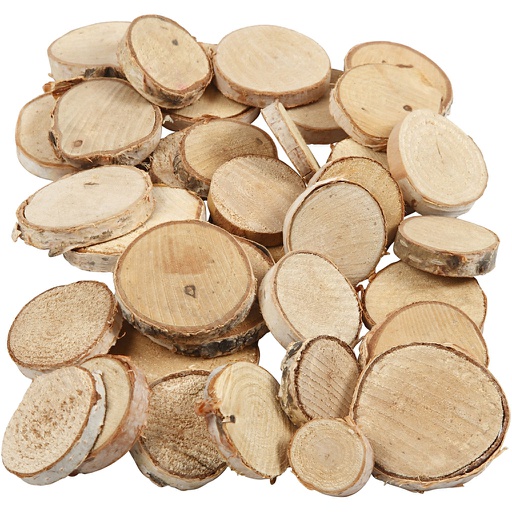 [CR502210] Hout mix, d: 25-45 mm, dikte 7 mm, 600 gr