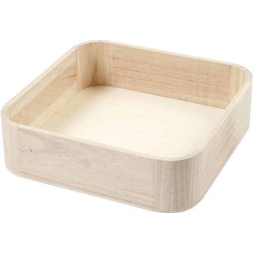 [CR56132] Plateau, H: 7 cm, dim. 25x25 cm, 1 pièce