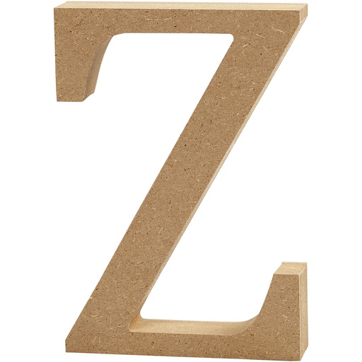 [CR563#35] Letter MDF, H: 13 cm, dikte 2 cm - Z