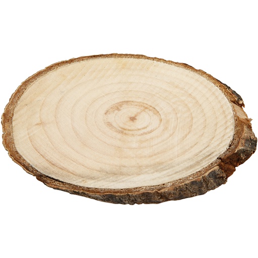 [CR568011] Houten schijf met bast, dikte 6 mm - 12 stuks