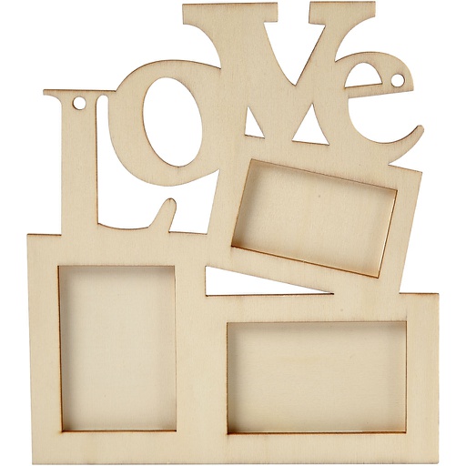 [CR574750] Fotolijst love, 20x16x0.7 cm - MDF