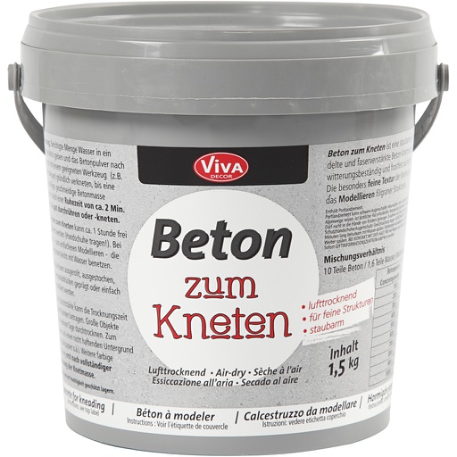 [CR786570] Betonklei grijs, emmer - 1,5kg