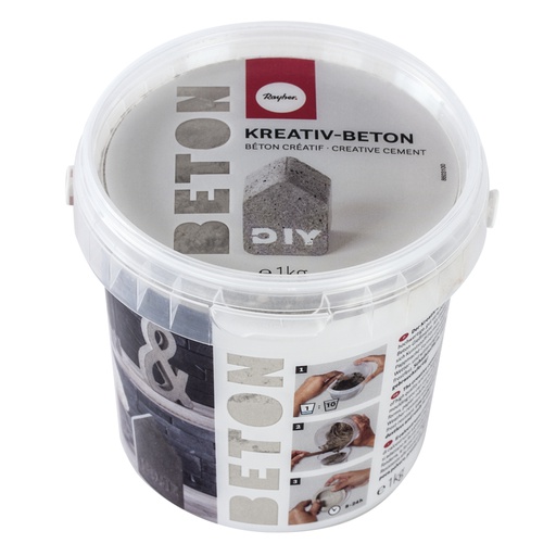 [R34152000] Rayher Gietbeton, grijs - emmer 1kg