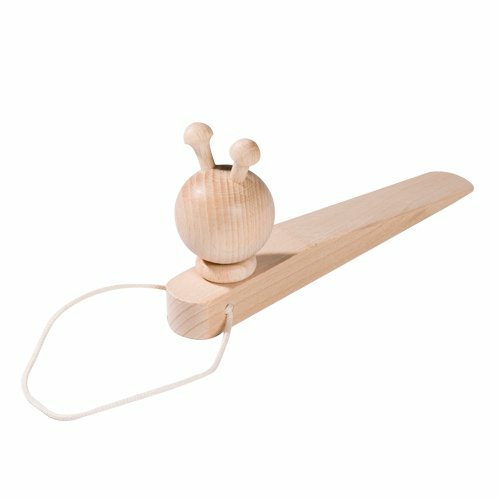 [054282] Deurstopper Slak, 18 cm - Dennenhout