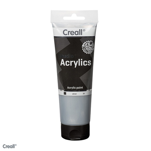 [006298#20] Creall Studio Acrylics Metallic 250ml Argent