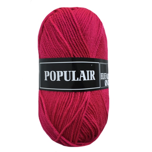 [PO34#64] Laine acrylique Populair 20 x 50gr. rose foncé (64)