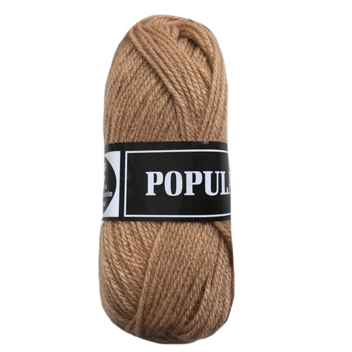 [PO34#09] Laine acrylique Populair 20 x 50gr. sable (09)