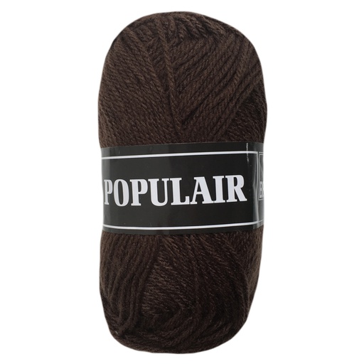 [PO34#12] Acrylwol Populair 20 x 50gr. donkerbruin (12)