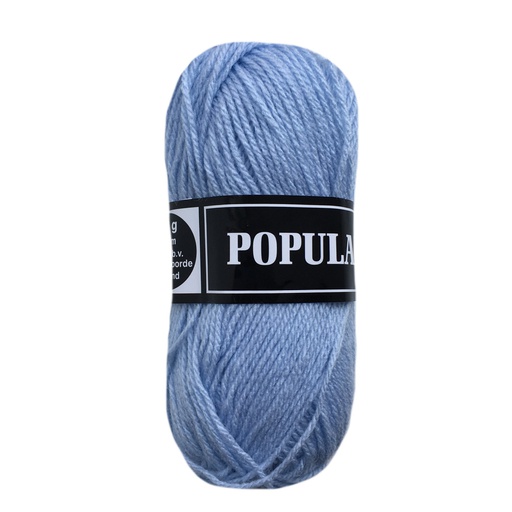 [PO34#03] Laine acrylique Populair 20 x 50gr. bleu ciel (03)