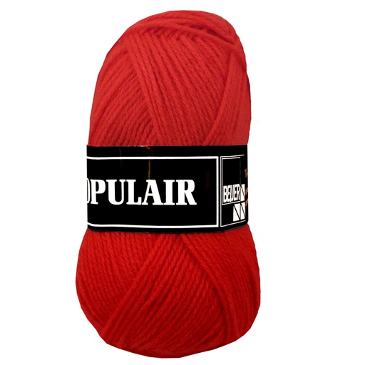 [PO34#40] Acrylwol Populair 20 x 50gr. fel rood (40)