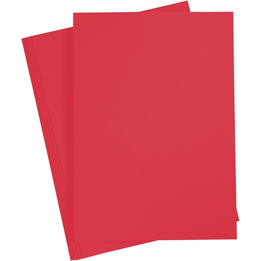 [FOL6122#20] Tekenkarton 220g/m², DIN A4, 100 vellen, warm rood