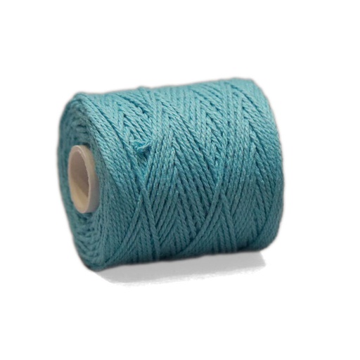 [3160#06] Katoengaren voor vriendschapsbandjes 50gr (~45m), azuurblauw